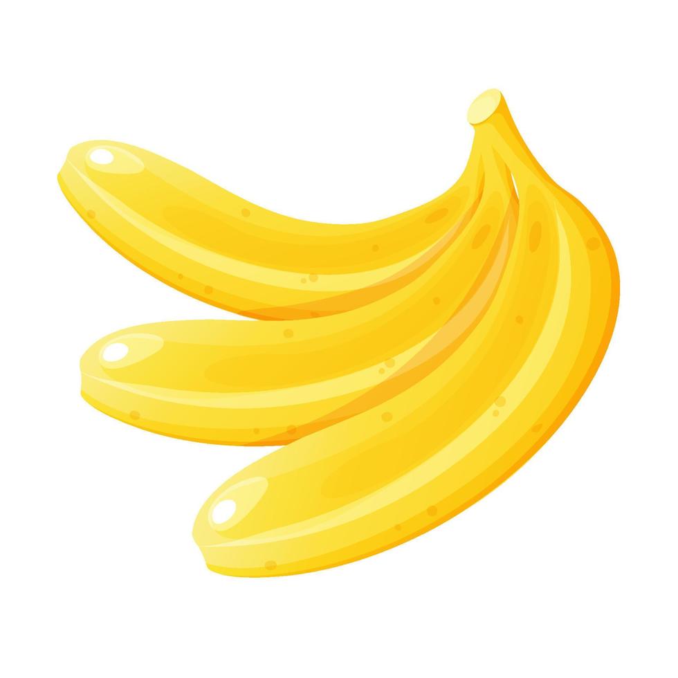 banana grupo desenho animado estilo vetor ilustração. isolado em branco fundo.