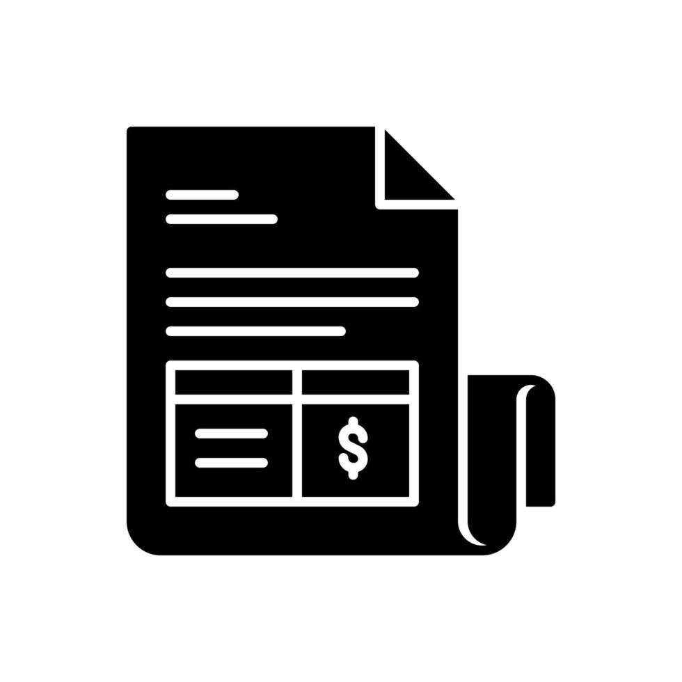 fatura papel ícone Como placa do Forma de pagamento conta vetor