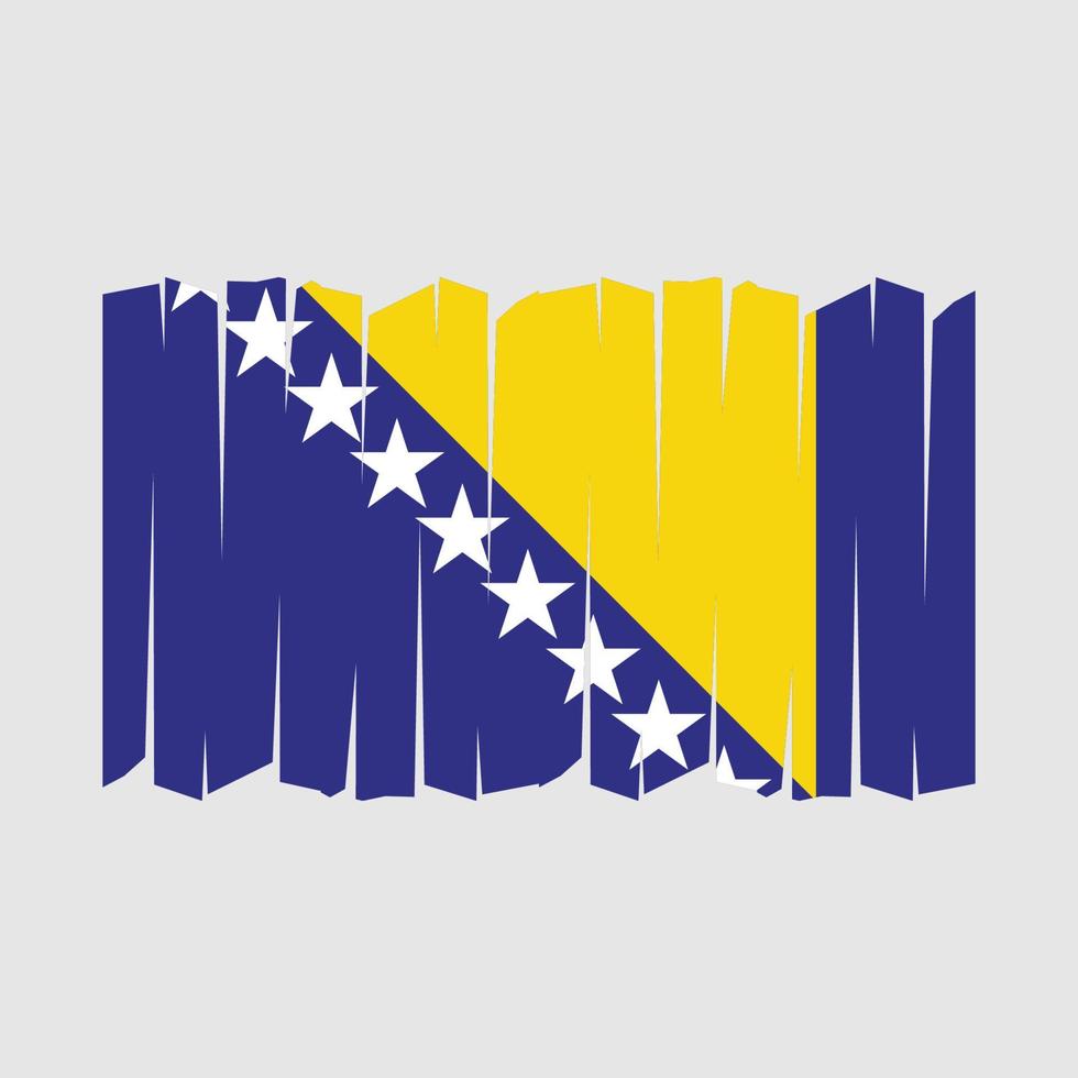 vetor de escova de bandeira da bósnia