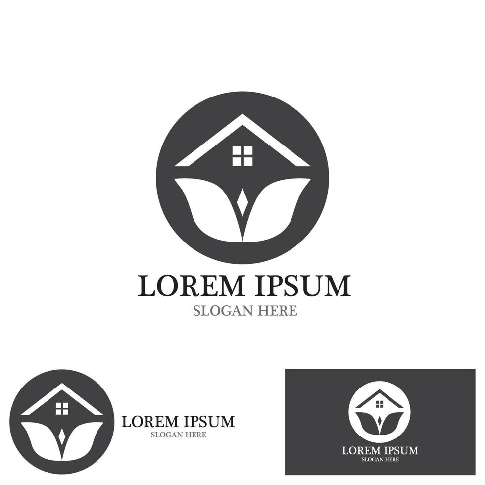 casa construção logotipo vetor modelo