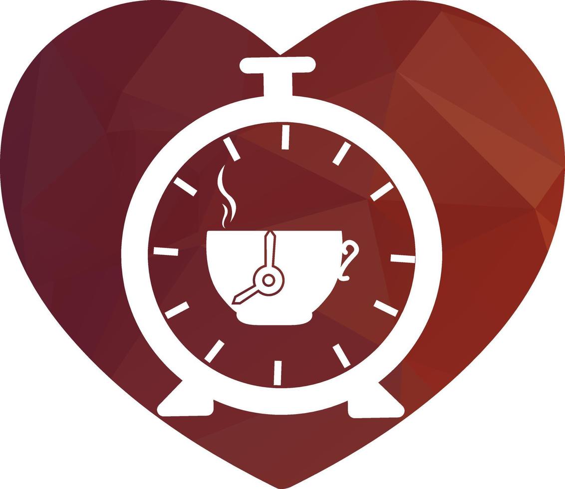 café Tempo logotipo Projeto vetor modelo
