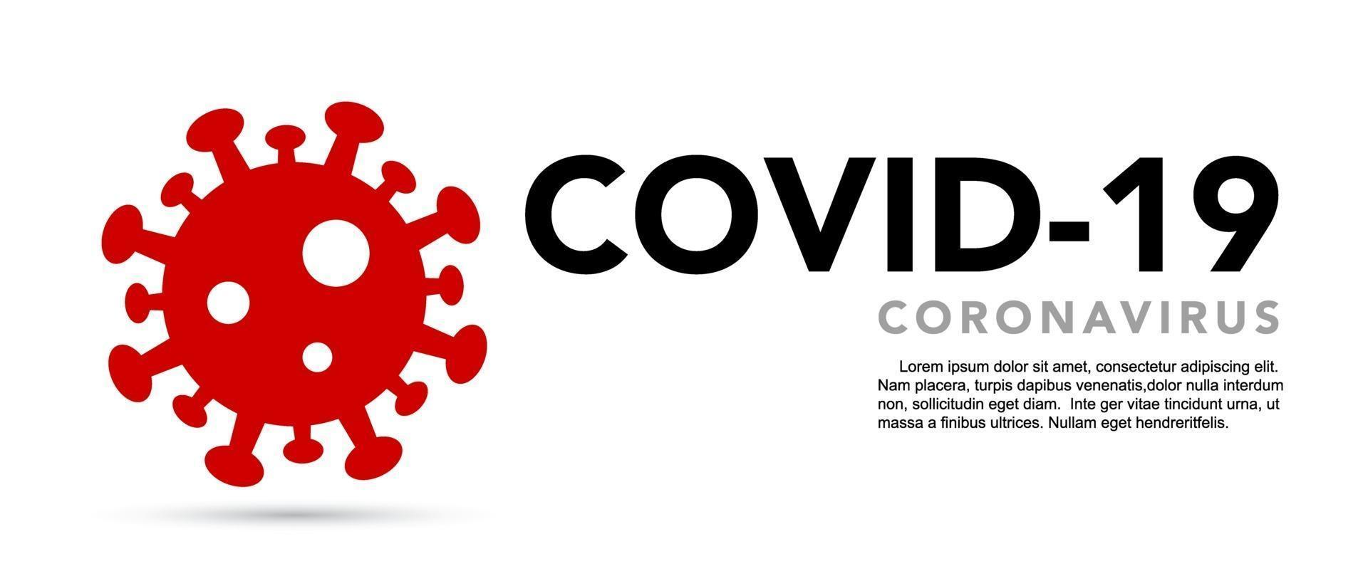 assinar cautela coronavírus. parar o banner do coronavírus. vetor