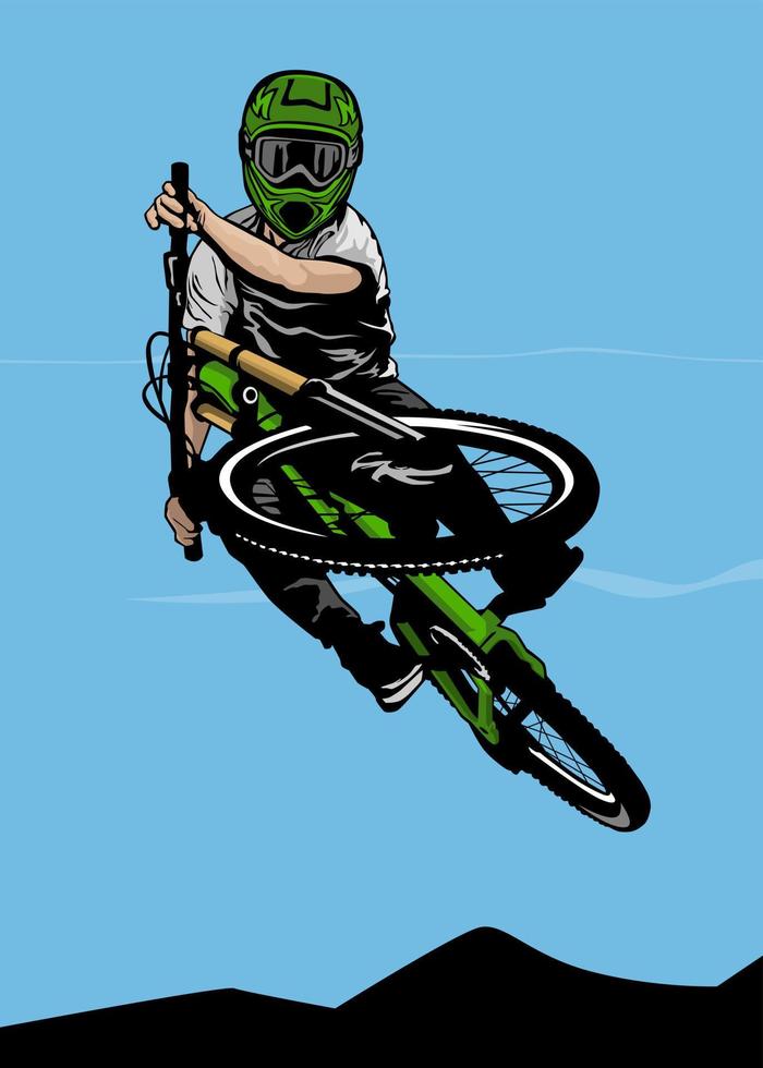 montanha bicicleta Projeto logotipo símbolo vetor