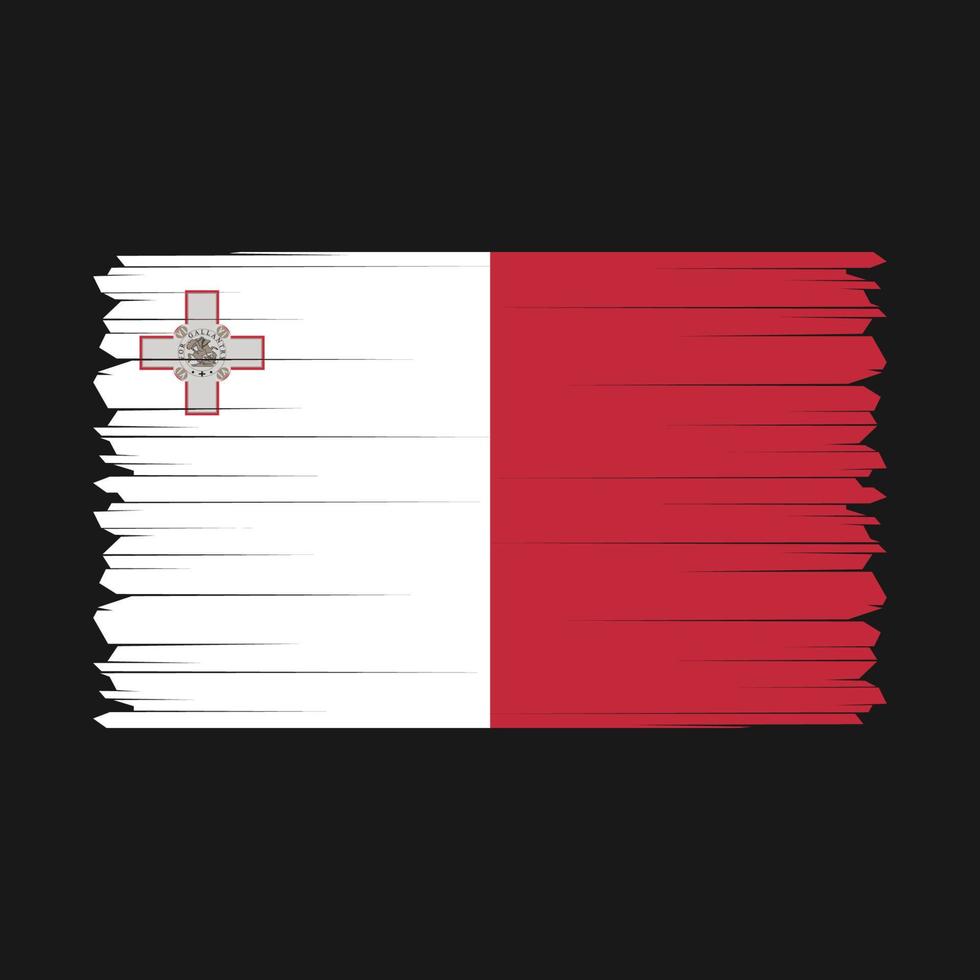 Malta bandeira vetor ilustração