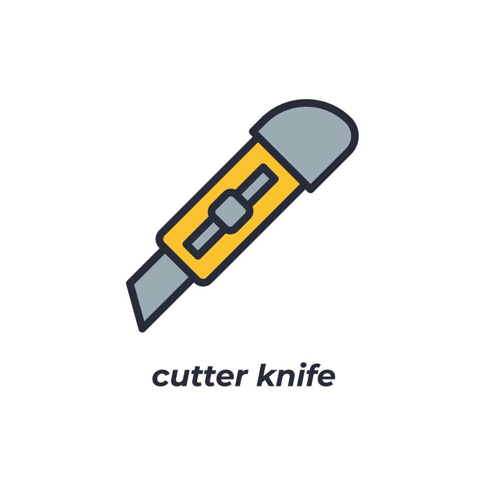 vetor placa cortador faca símbolo é isolado em uma branco fundo. ícone cor editável.