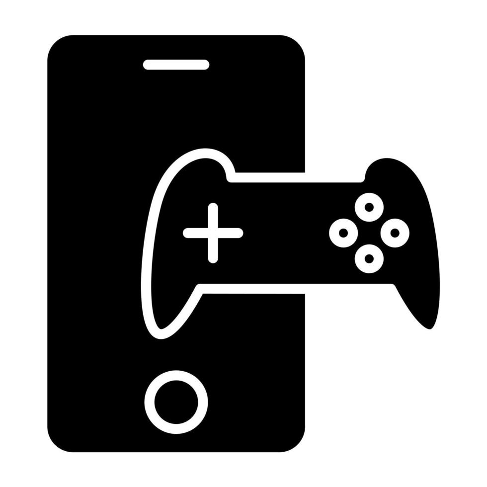 estilo de ícone de jogo para celular vetor