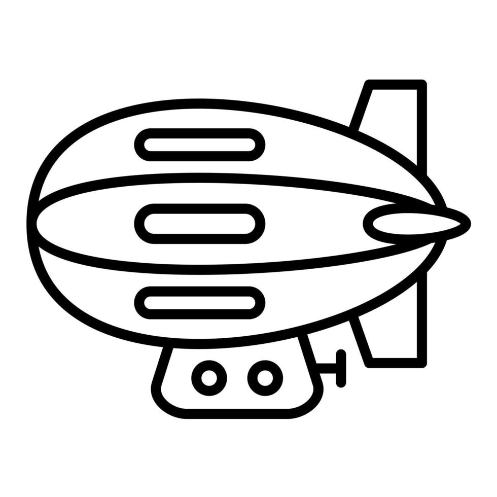 ícone de vetor de zepelim