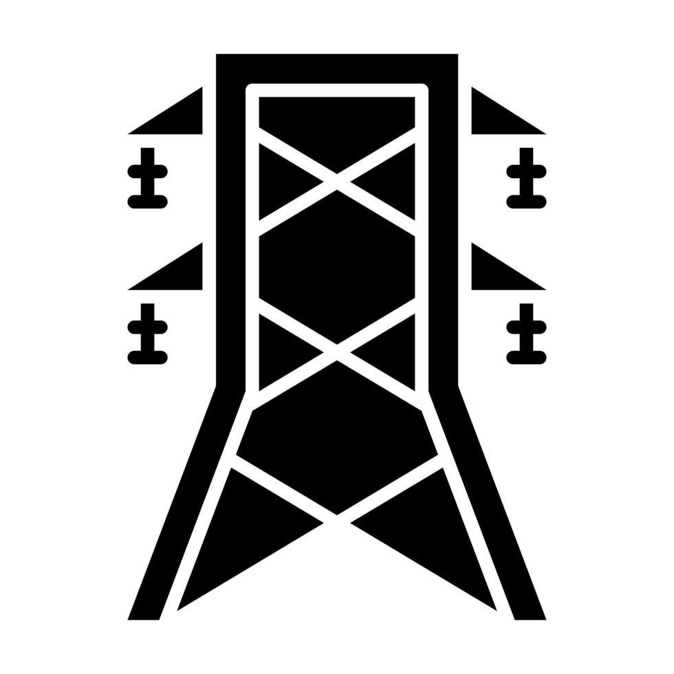 ícone de vetor de torre elétrica