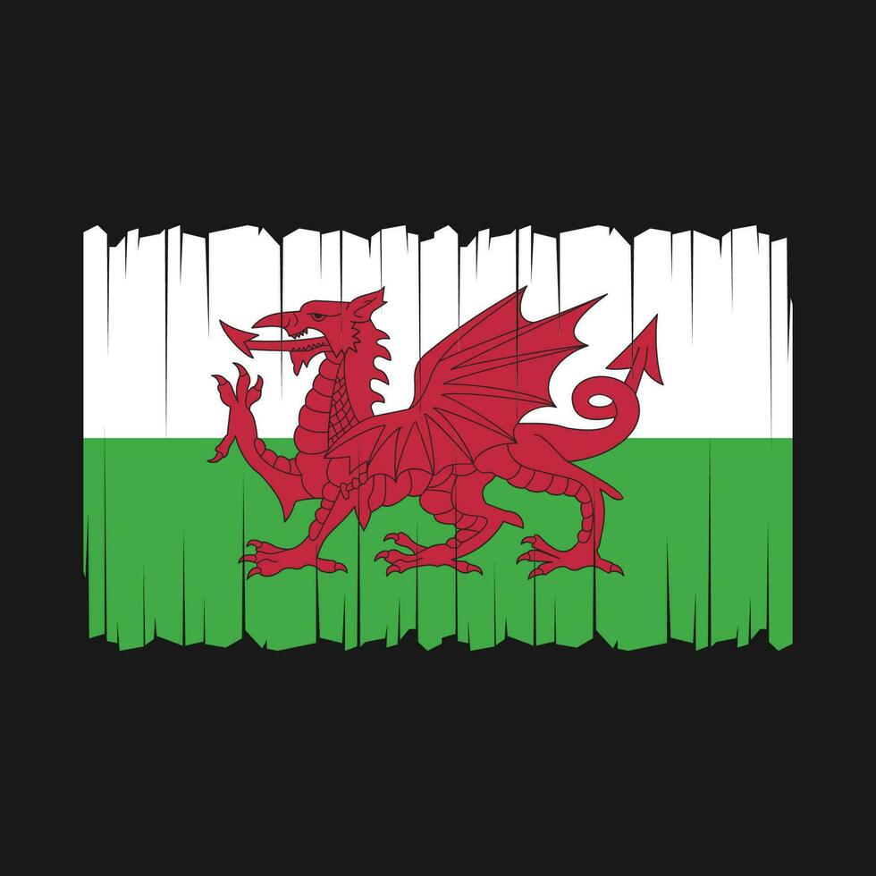 vetor bandeira wales