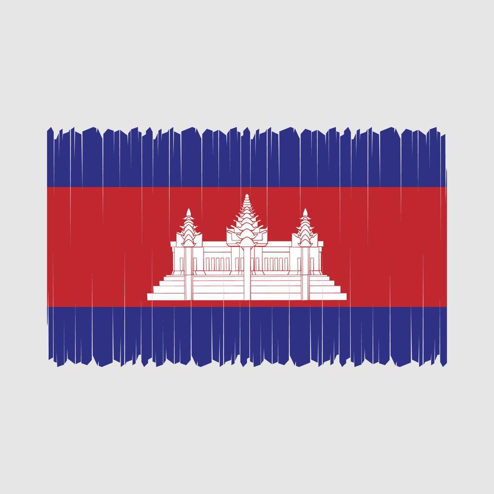 vetor da bandeira do camboja