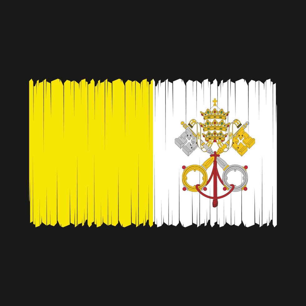 vetor de bandeira do vaticano