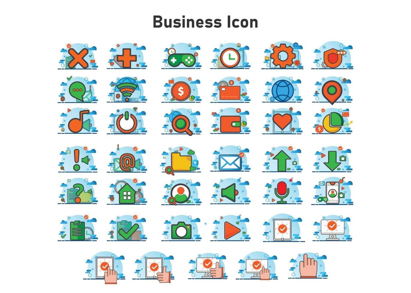 ilustração de negócios. ilustração vetorial plana. pode usar para, elemento de design de ícone, interface do usuário, web, aplicativo móvel. vetor