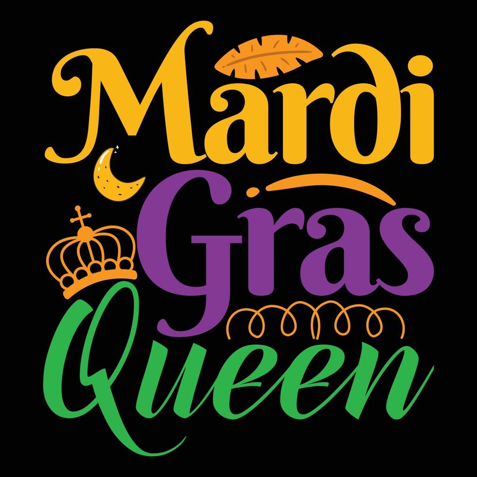 mardi gras rainha. vetor