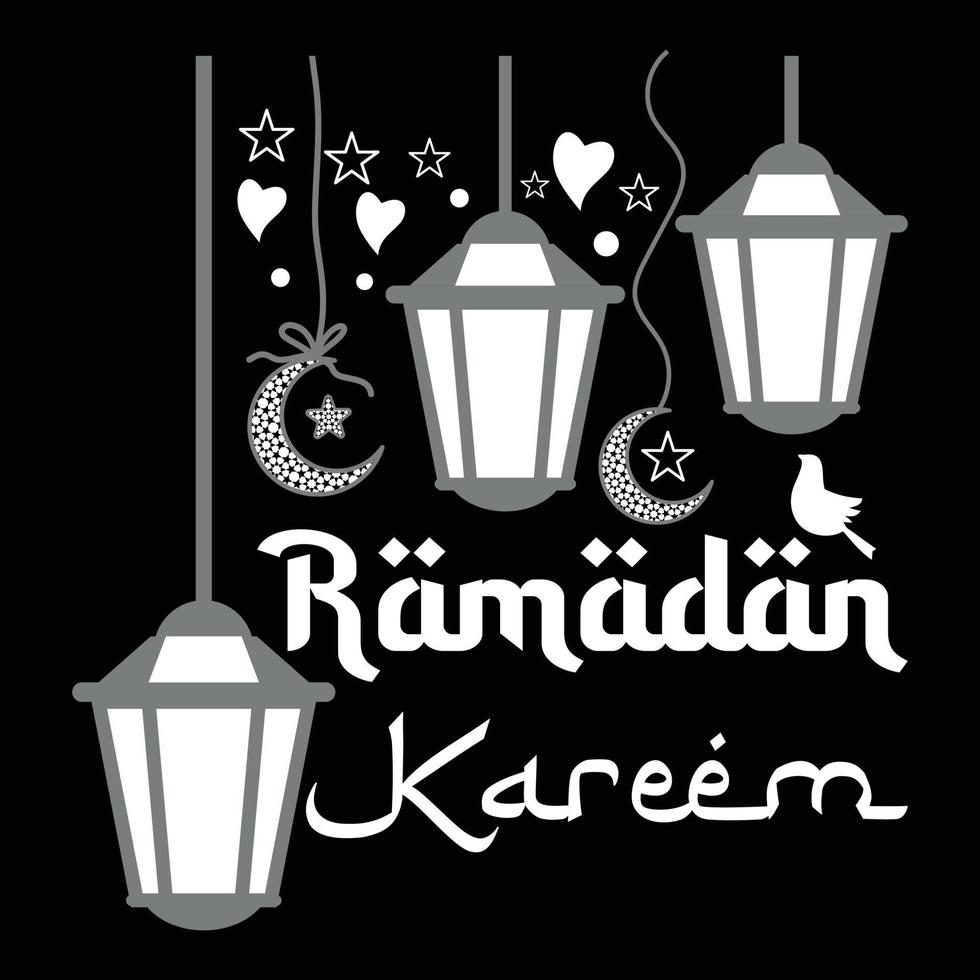 Ramadã kareem camiseta vetor