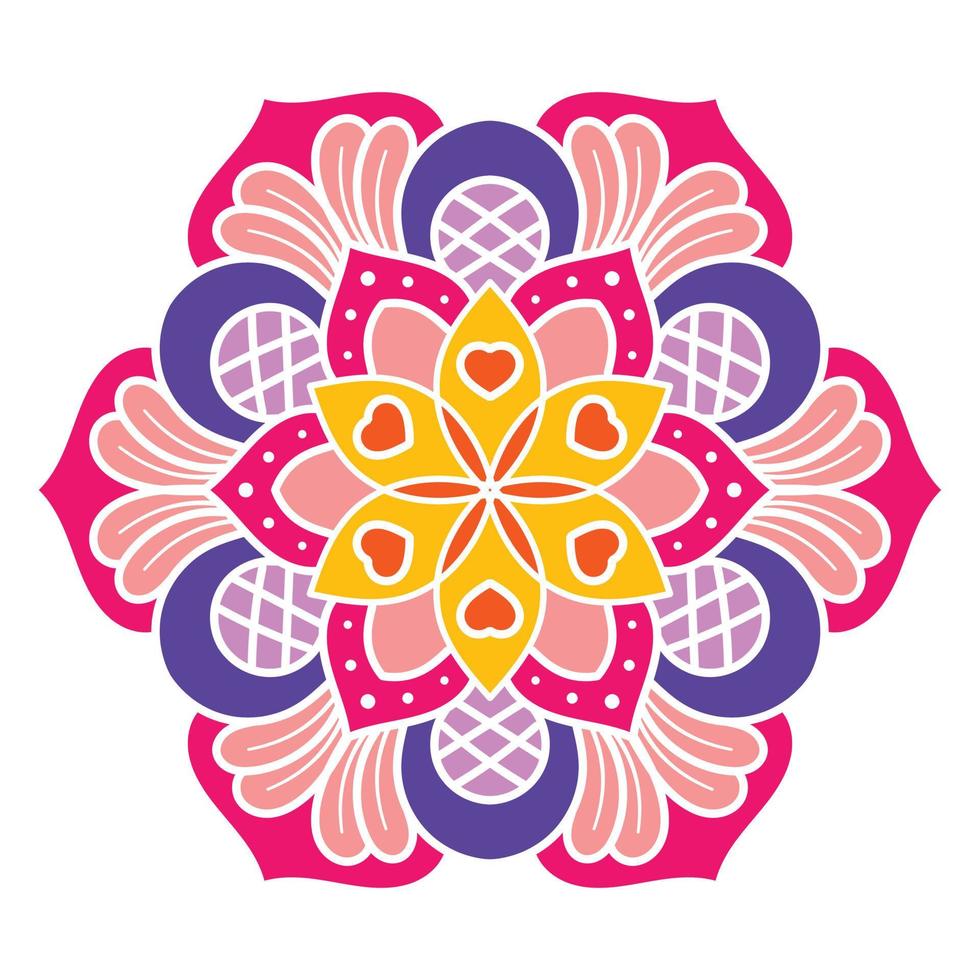 vetor mão desenhado rabisco mandala. coloração mandala. branco esboço floral mandala para hena, mehndi, tatuagem, e decoração. vetor ilustração.