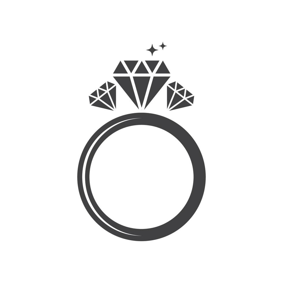 anel diamante vetor ilustração Projeto