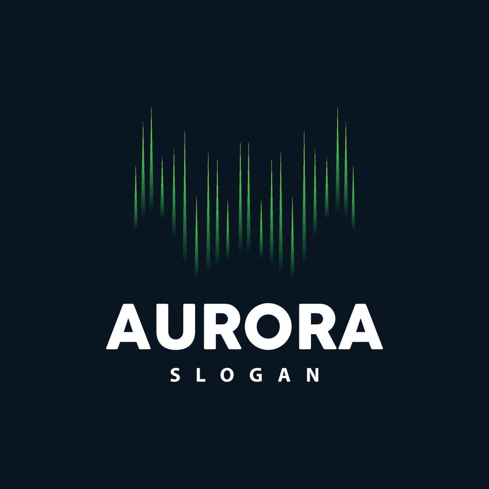 aurora logotipo, luz onda vetor, natureza panorama projeto, produtos marca modelo ilustração ícone vetor