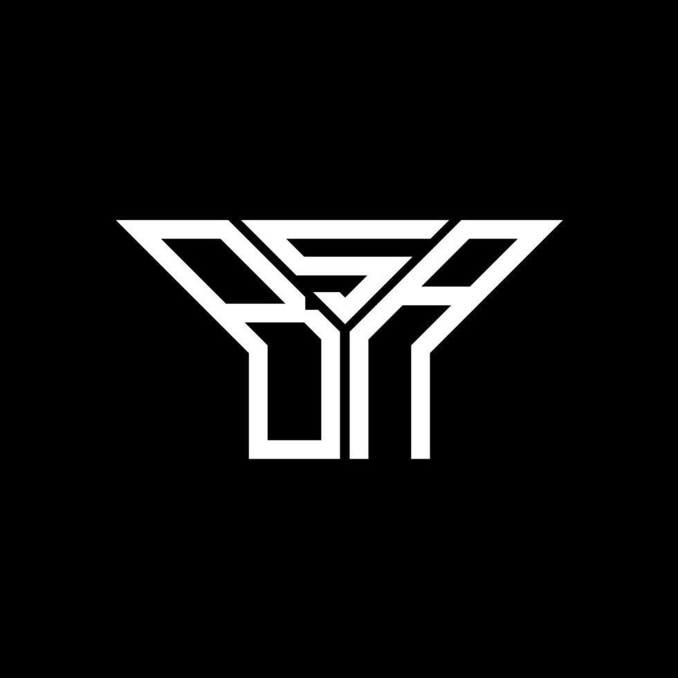 design criativo do logotipo da letra bsa com gráfico vetorial, logotipo simples e moderno da bsa. vetor