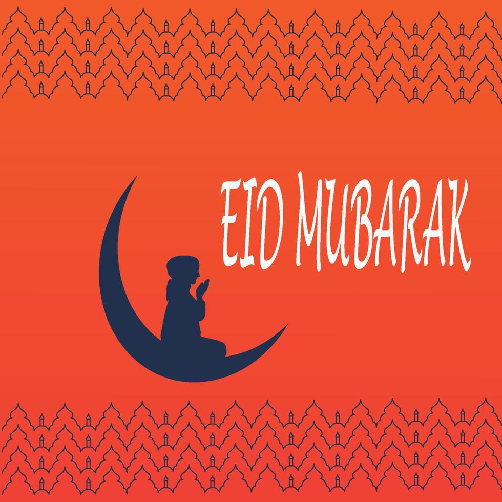 eid Mubarak saudações fundo, elegante elemento para Projeto modelo, uma Lugar, colocar para texto cumprimento cartão, e bandeira para Ramadã kareem. vetor