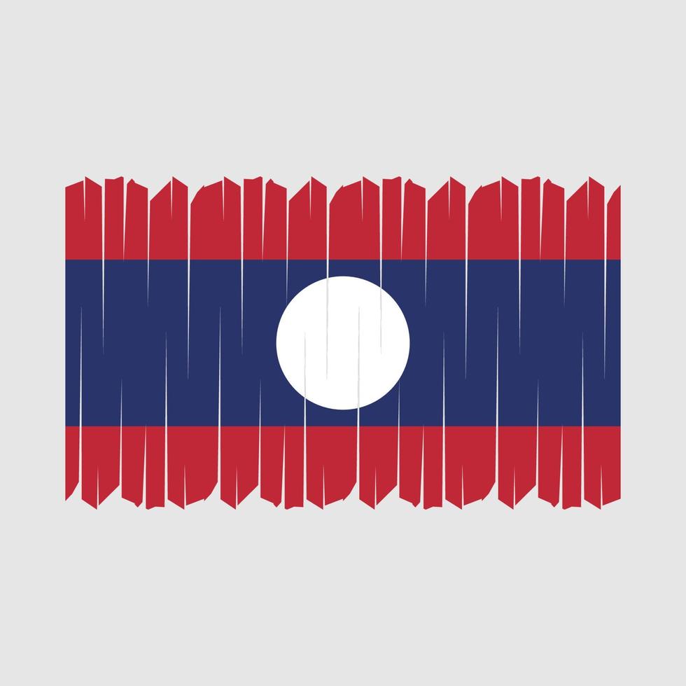 vetor de pincel de bandeira do laos