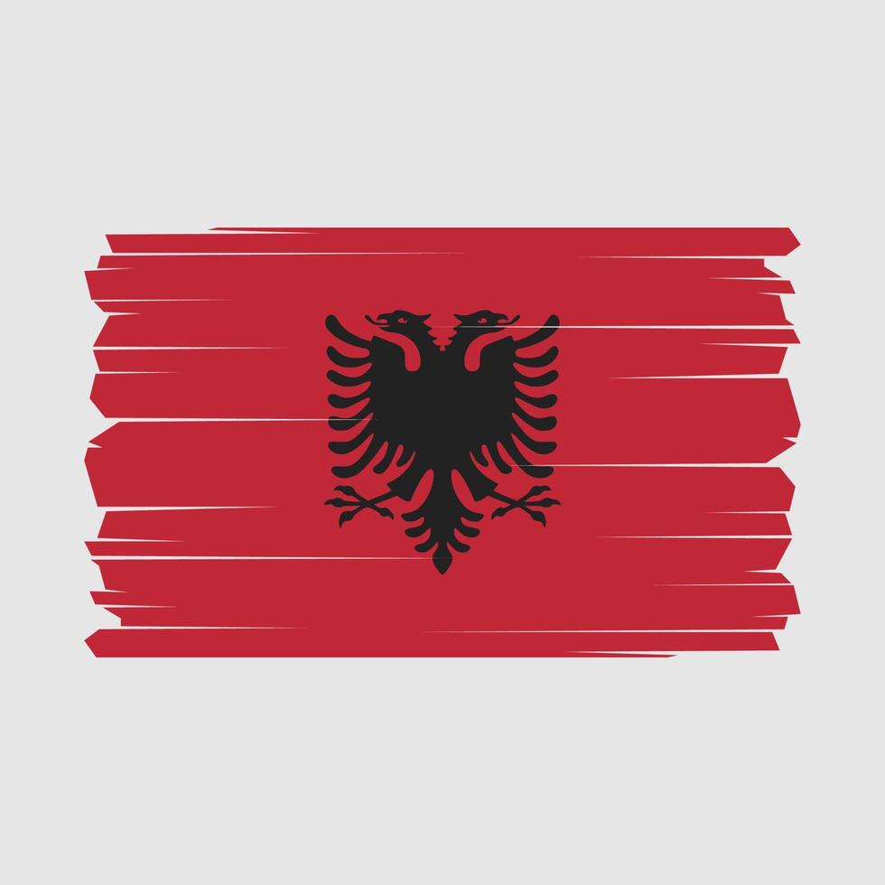 Albânia bandeira vetor ilustração