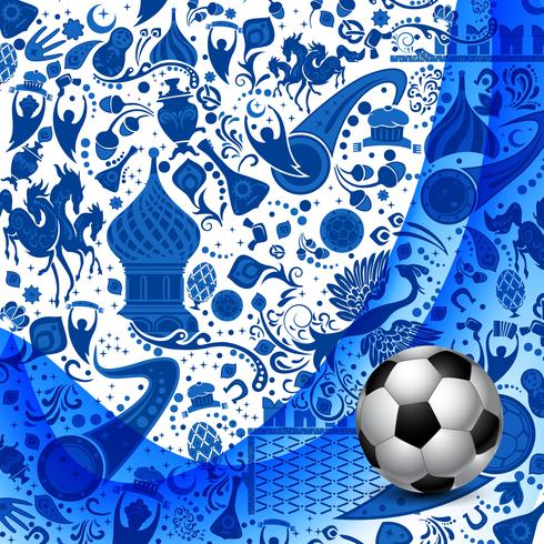 Fundo abstrato de futebol vetor