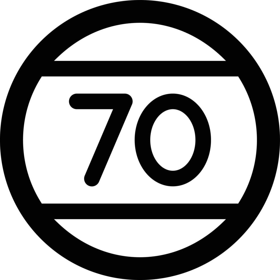 ilustração de design de ícone de vetor de limite de velocidade