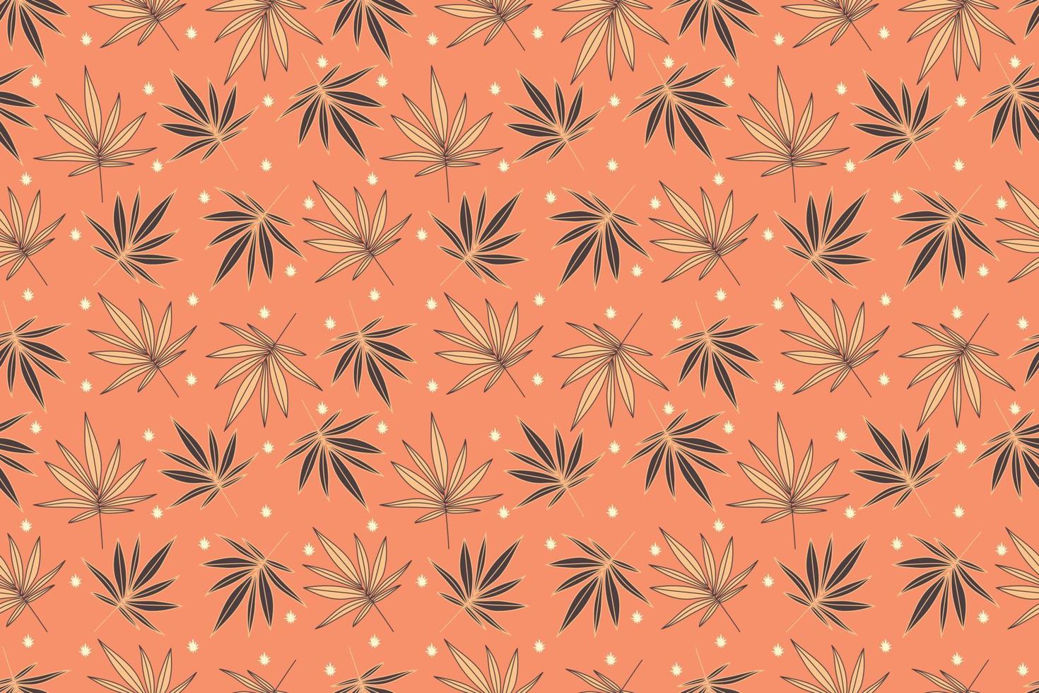 fundo de folhas de cannabis vetor