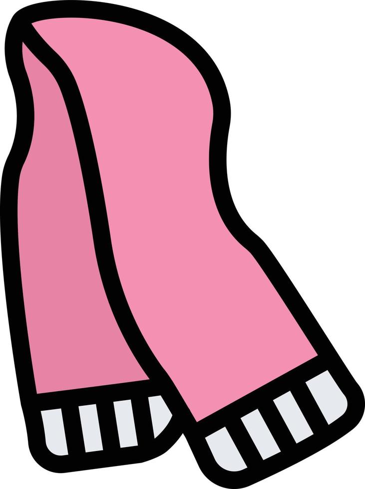ilustração de design de ícone de vetor de cachecol