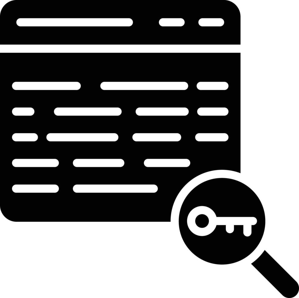 ilustração de design de ícone de vetor de palavra-chave