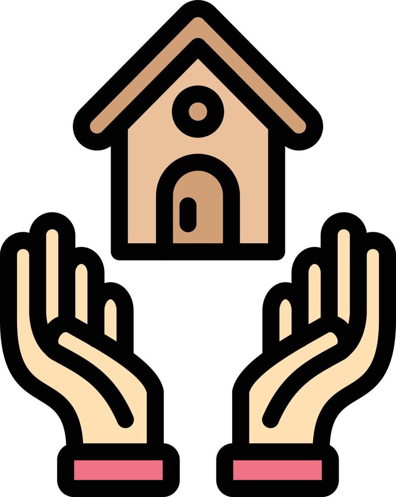 ilustração de design de ícone de vetor de seguro de casa