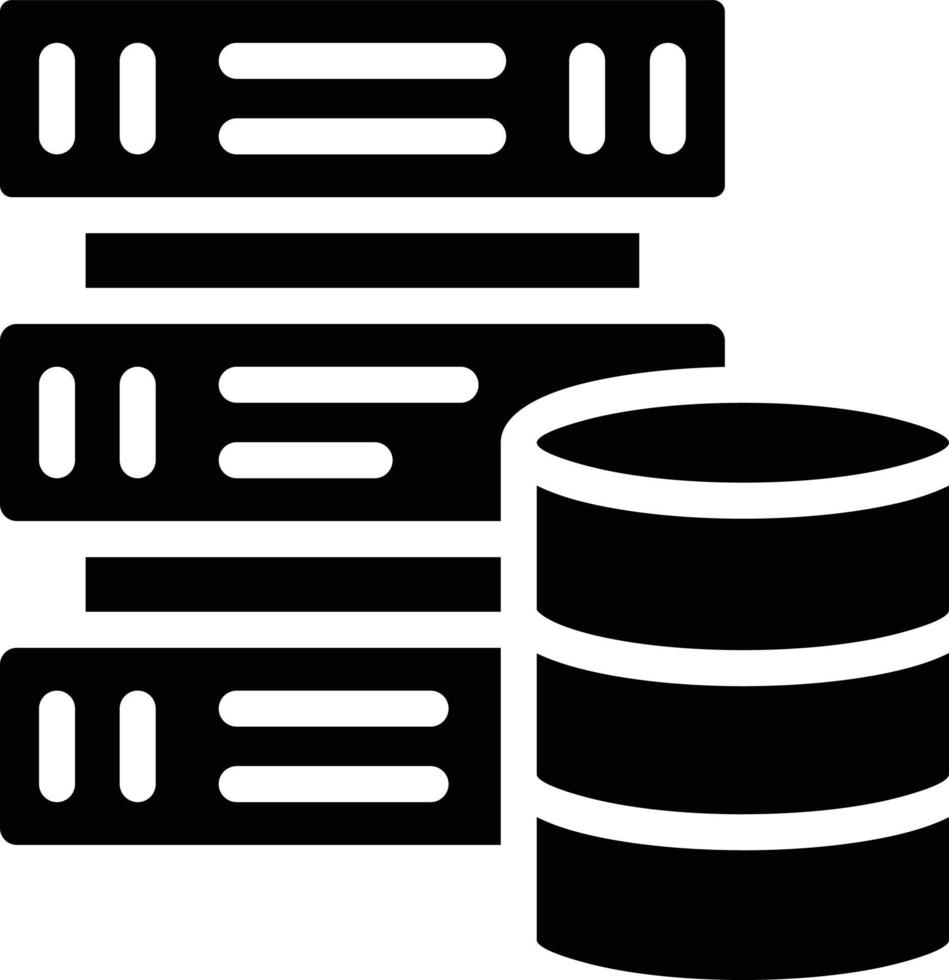 ilustração de design de ícone de vetor de banco de dados