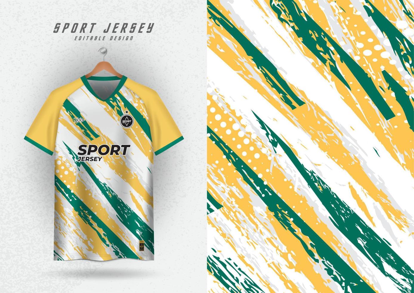 fundo para Esportes jérsei futebol jérsei corrida jérsei corrida jérsei padronizar amarelo verde vetor