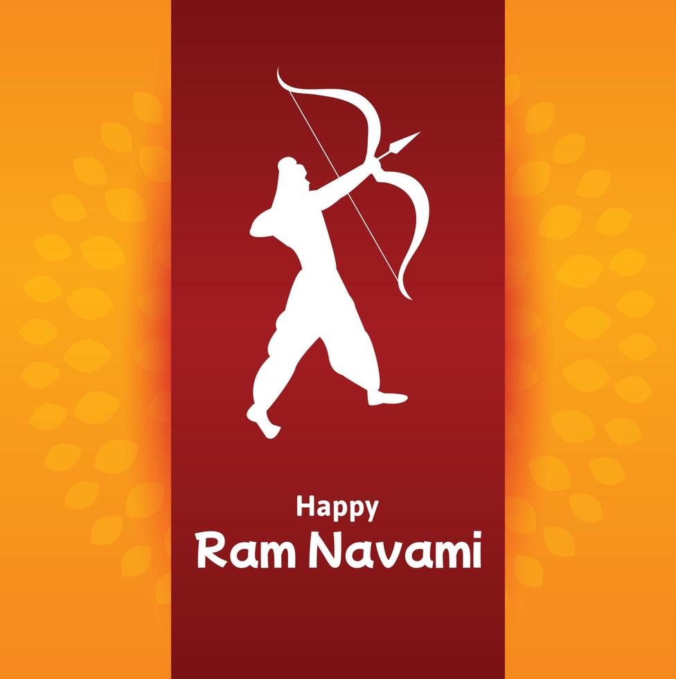 shree RAM navami indiano hindu festival celebração vetor Projeto