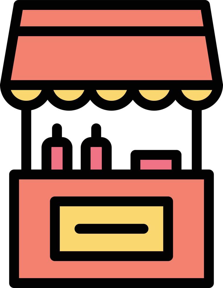 ilustração de design de ícone de vetor de barraca de comida