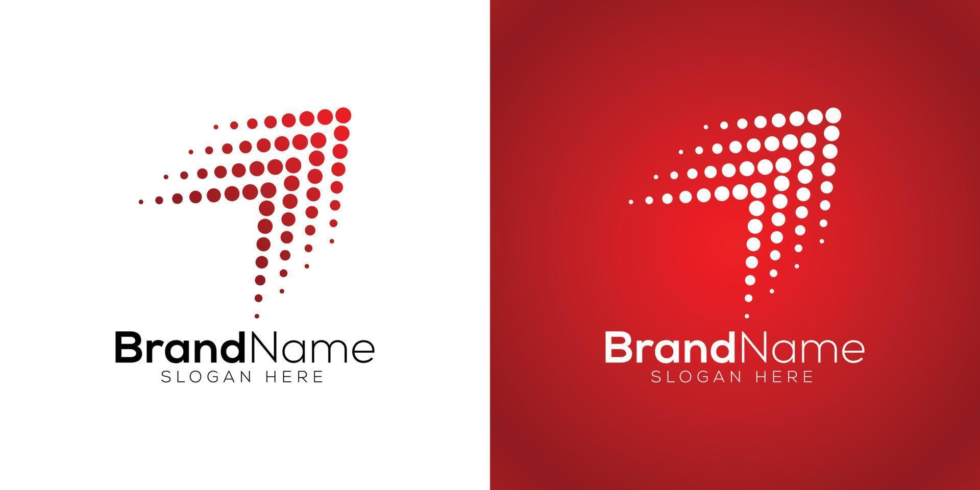 o negócio crescimento seta logotipo Projeto modelo em branco e vermelho fundo vetor