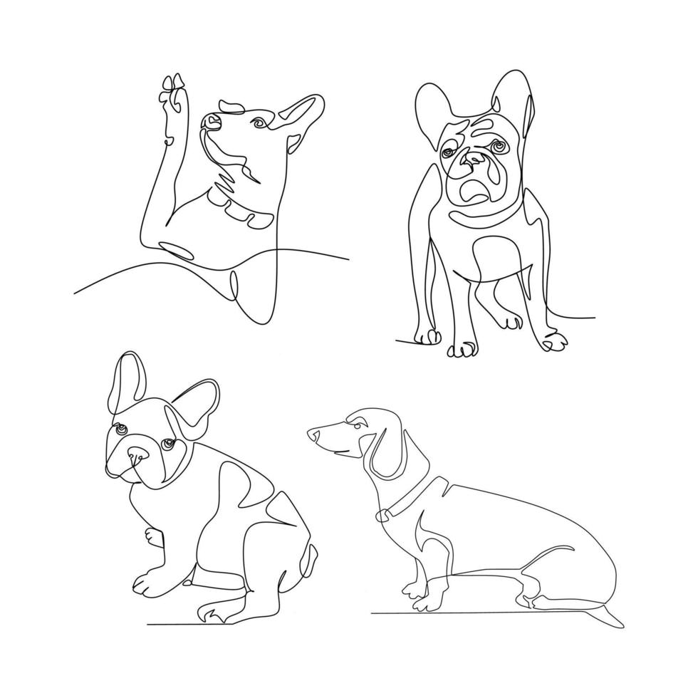 cachorros vetor ilustração