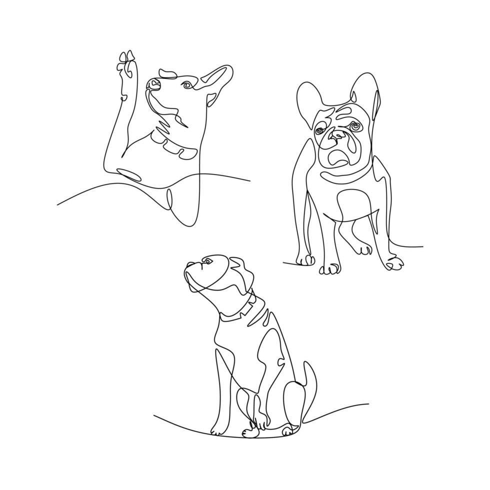 cachorros vetor ilustração
