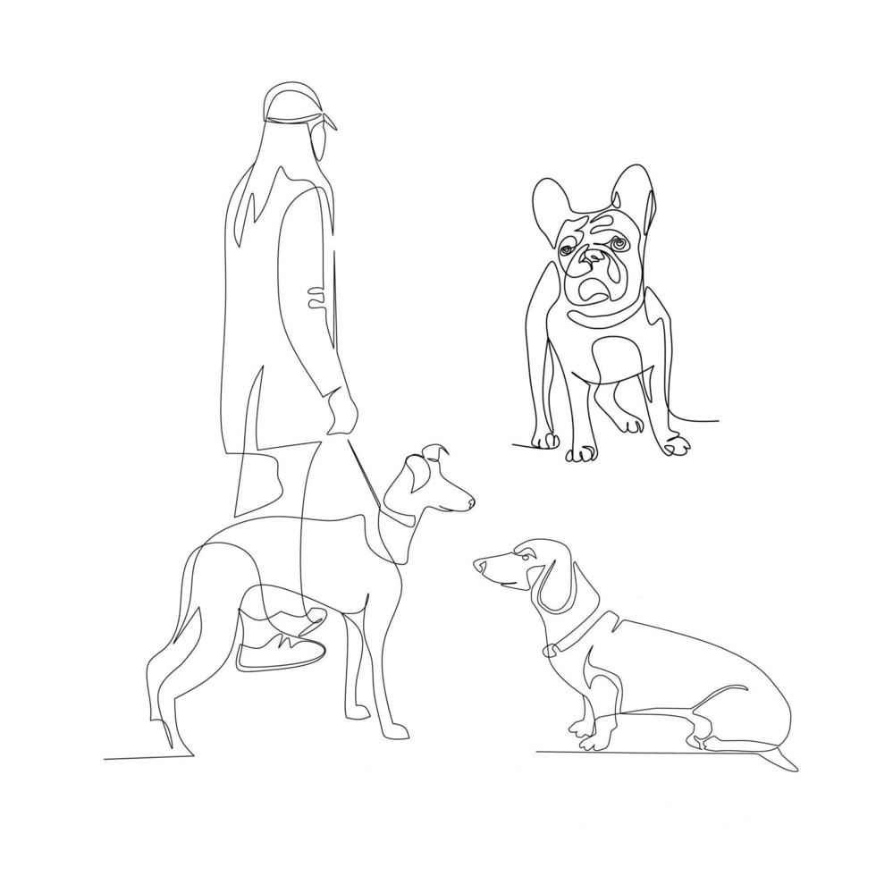 cachorros vdctor ilustração vetor