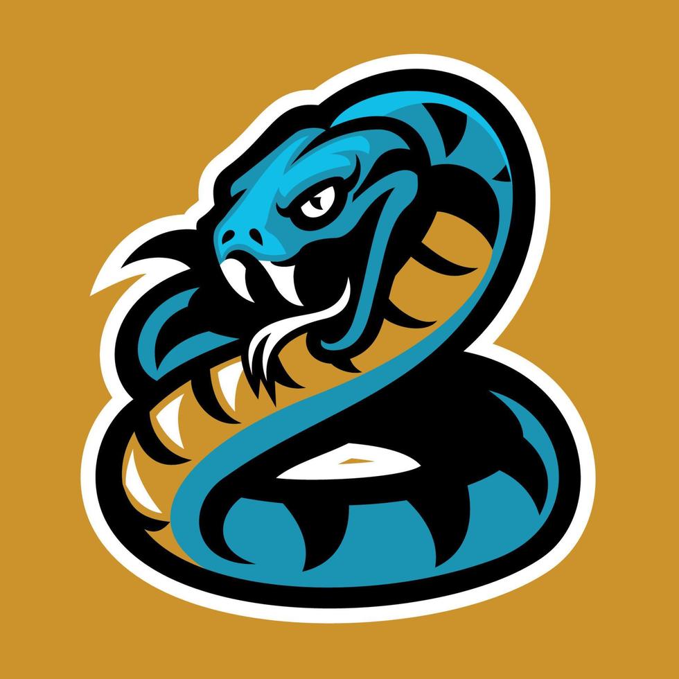 logotipo do mascote da cobra vetor