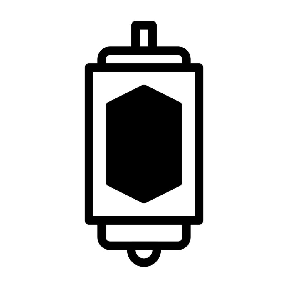 lanterna ícone duotônico Preto estilo Ramadã ilustração vetor elemento e símbolo perfeito.