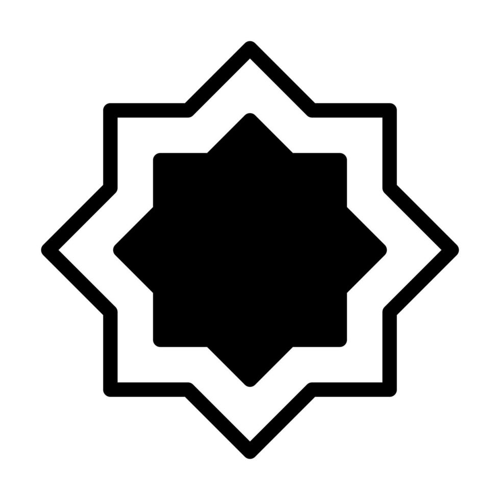 decoração ícone duotônico Preto estilo Ramadã ilustração vetor elemento e símbolo perfeito.