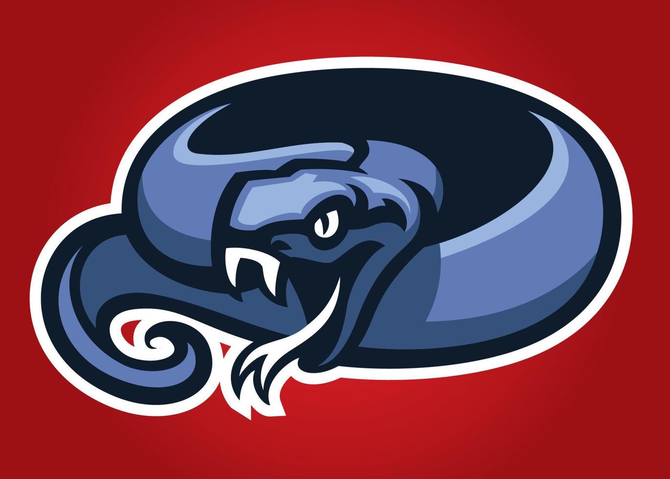 venenoso serpente mascote logotipo vetor