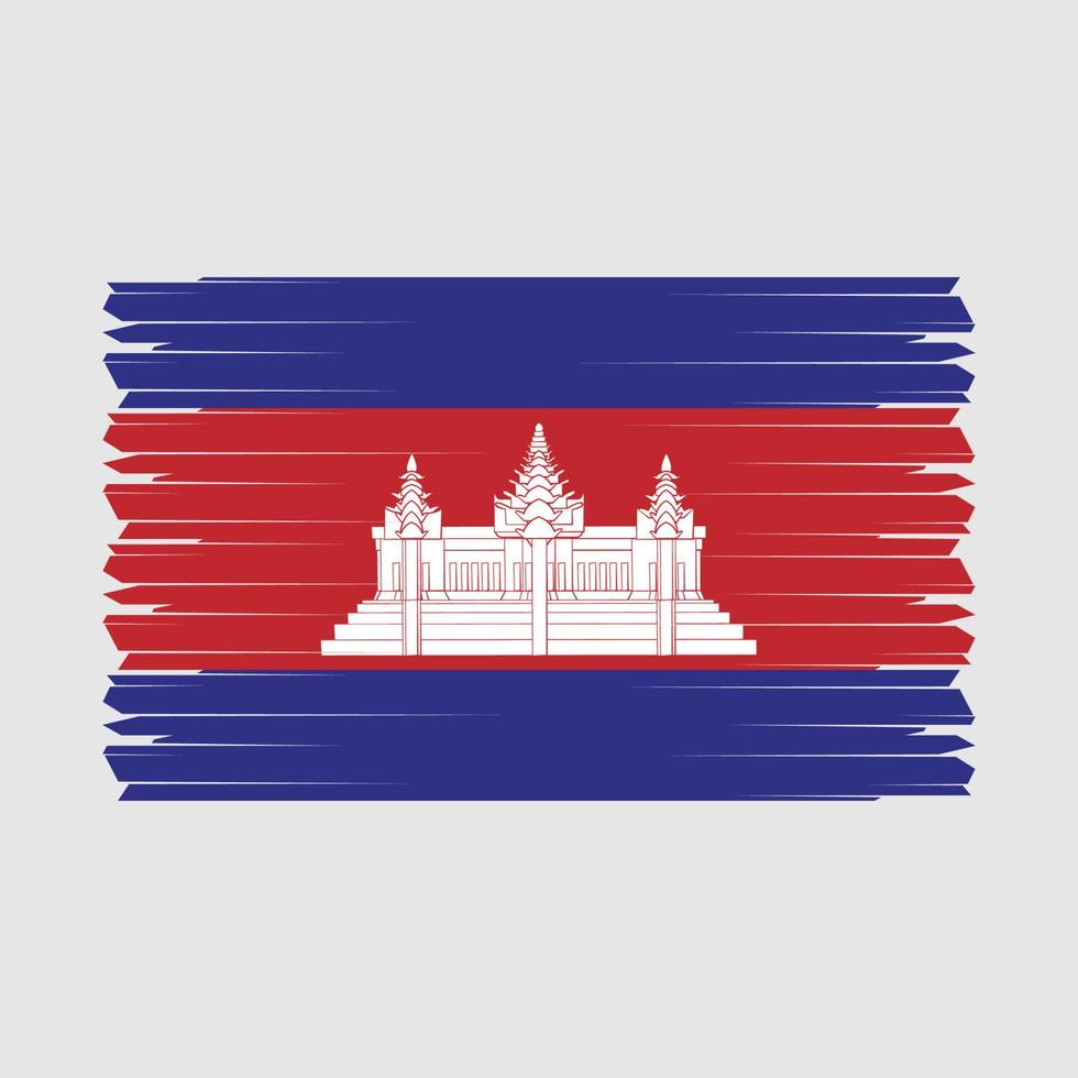 vetor da bandeira do camboja