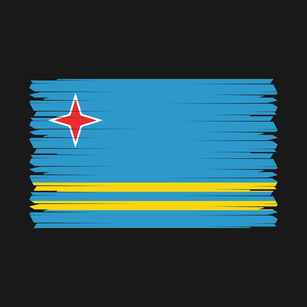 vetor da bandeira de aruba