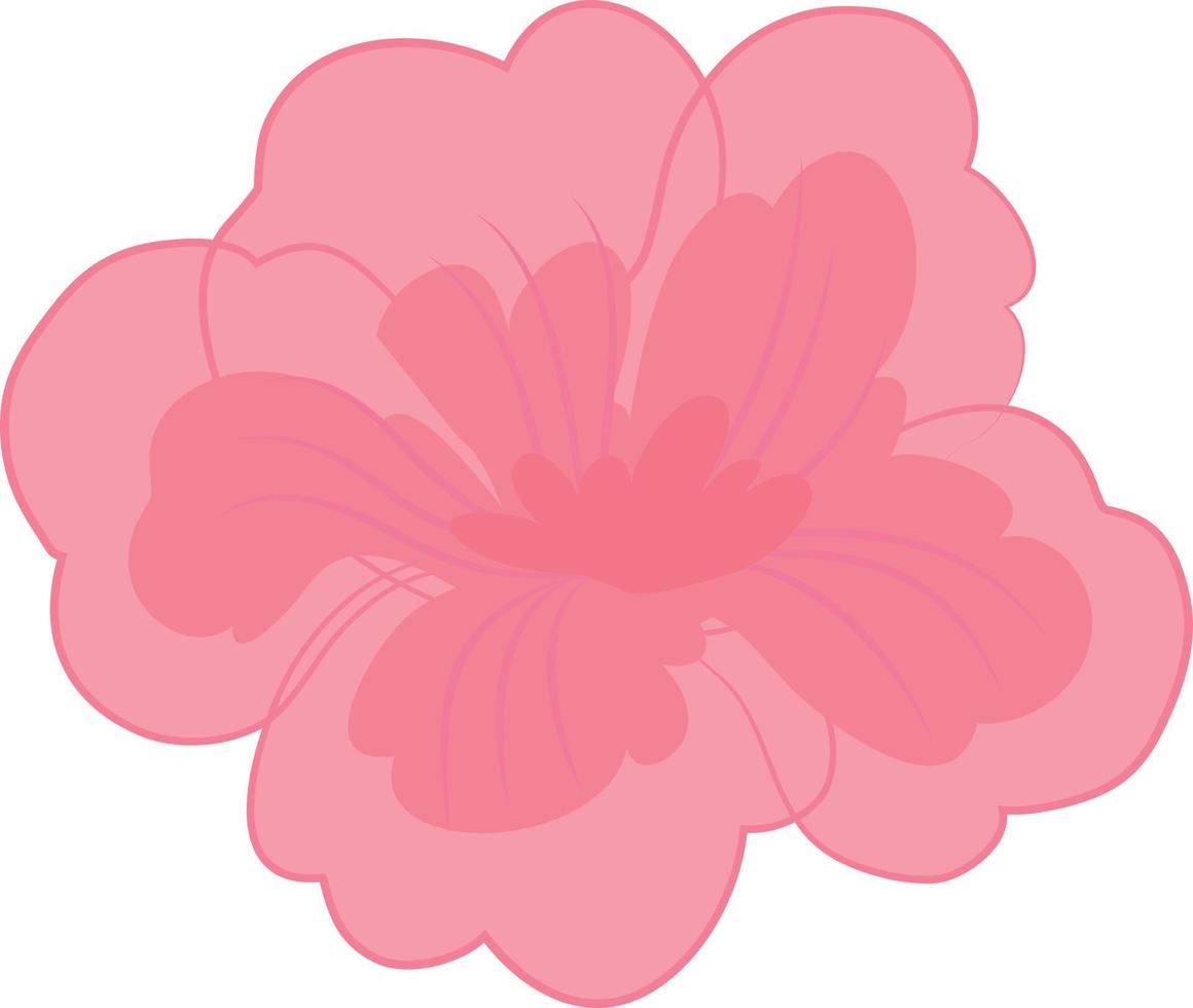 ilustração de flor simples vetor