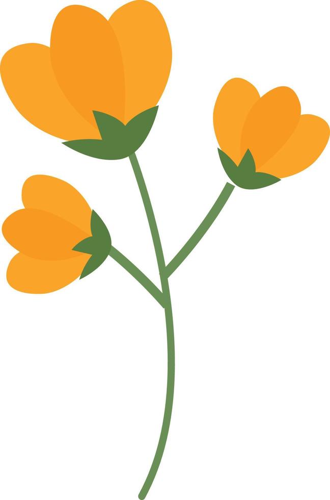 ilustração de flor simples vetor