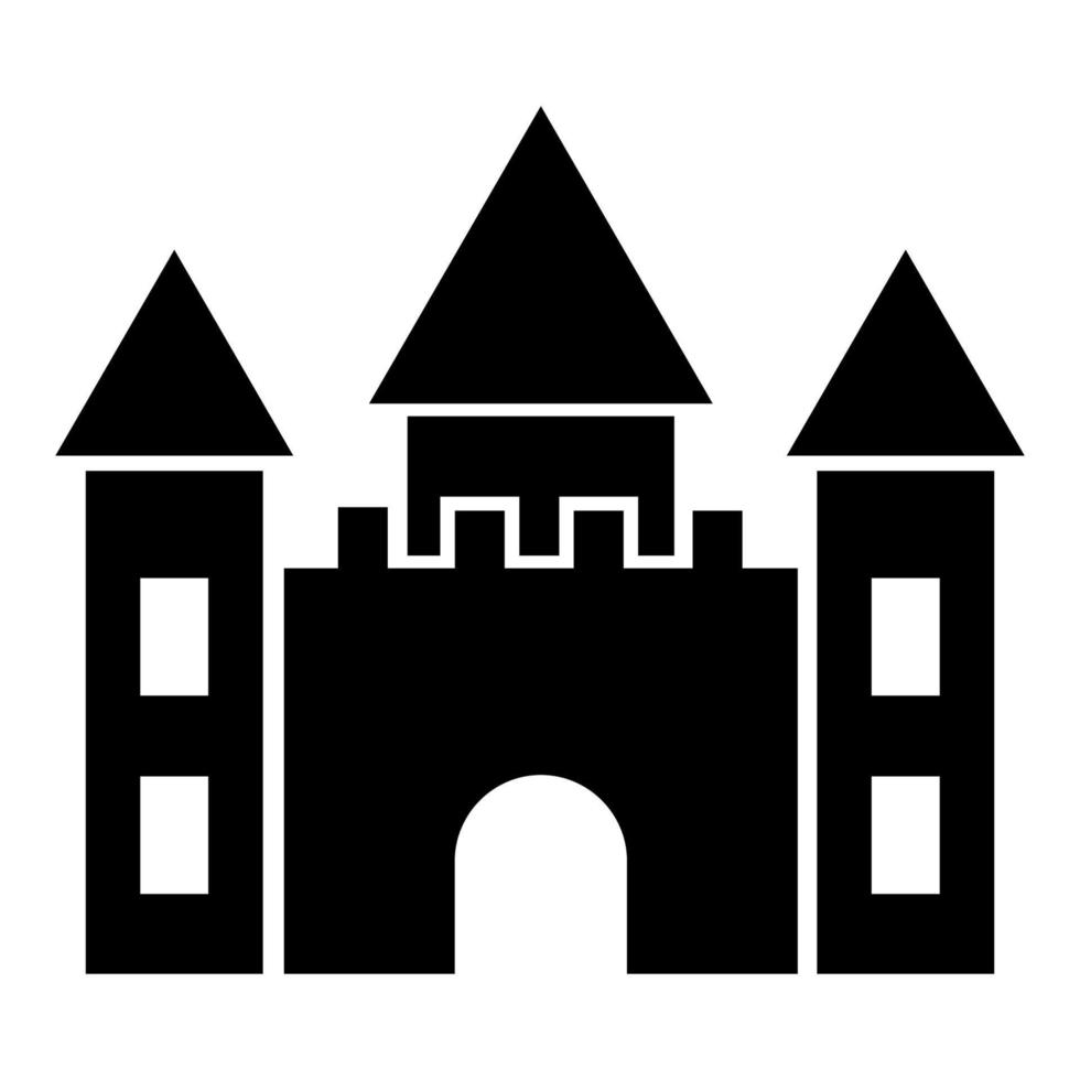 castelo ícone ilustração vetor