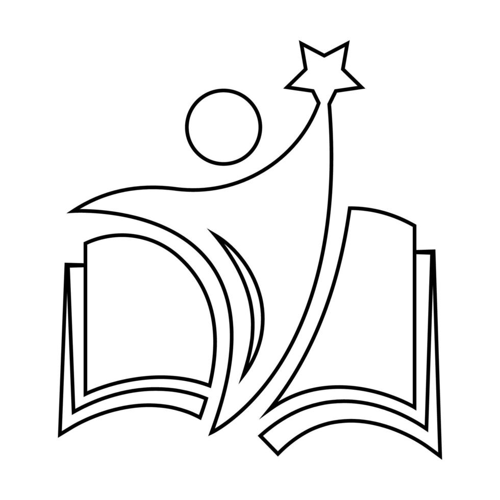 livro logotipo ilustração vetor