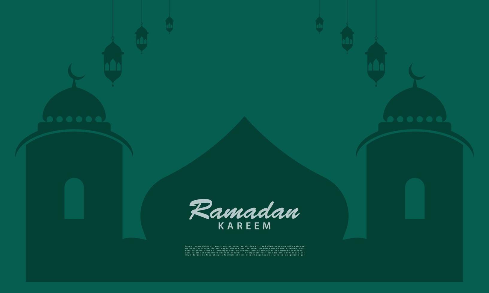 islâmico mesquita fundo para Ramadã kareem vetor